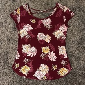 floral dress or casual top. size Medium